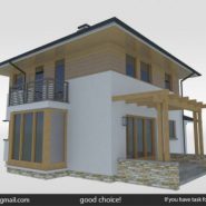 مدل سه بعدی خانه بامبو